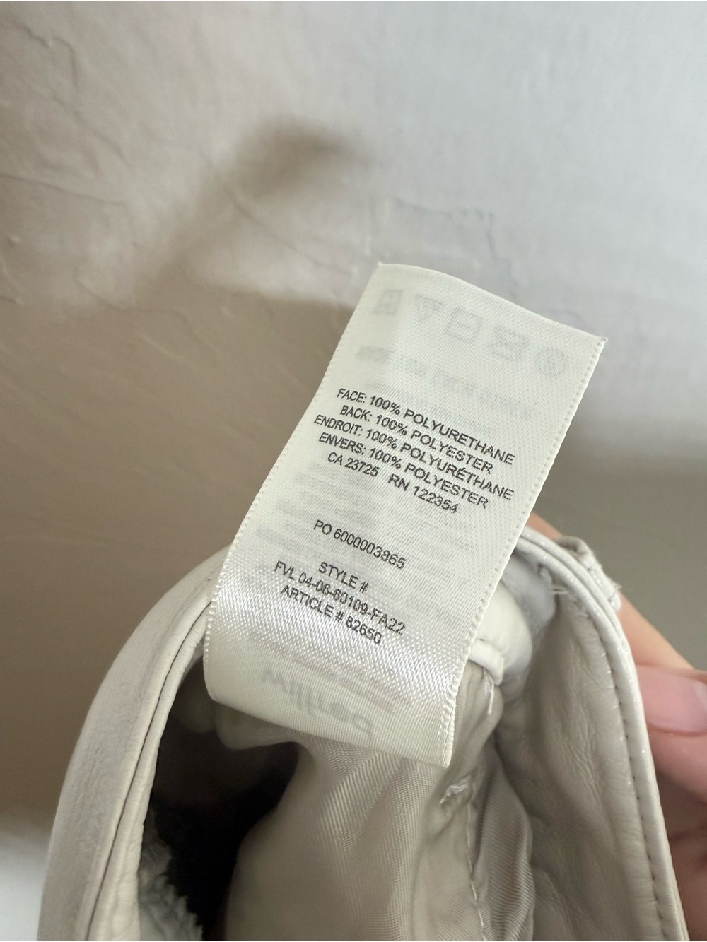 Aritzia Wilfred The Melina High-Rise Vegan pants in ivory size 2 - Picture 5 of 5
